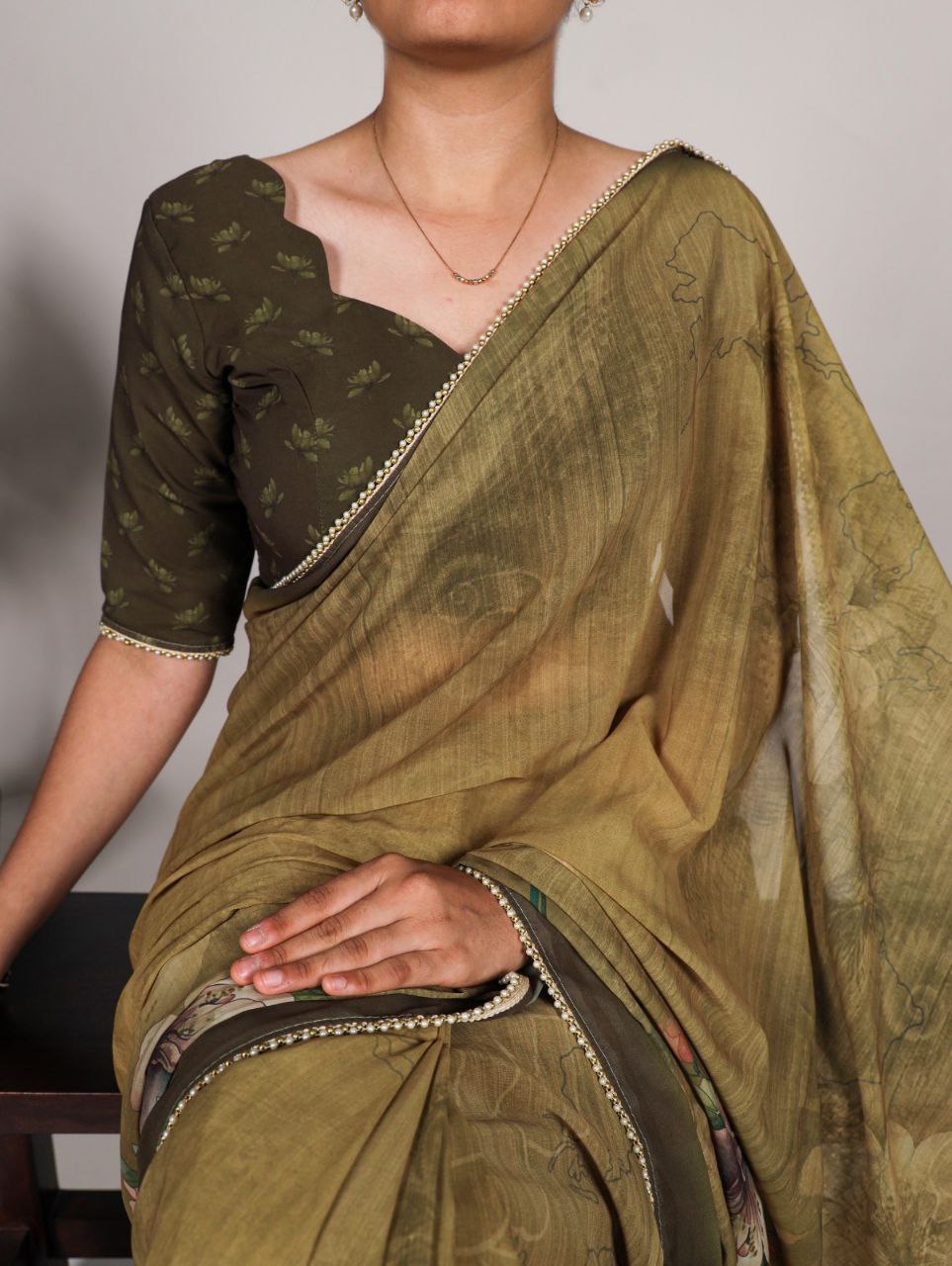 Floral Georgette Saree