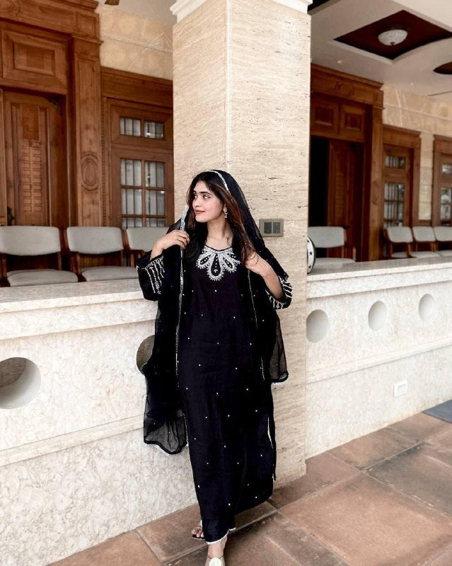 KURTI-PLAZZO SET IN MUSLIN COTTON FABRIC