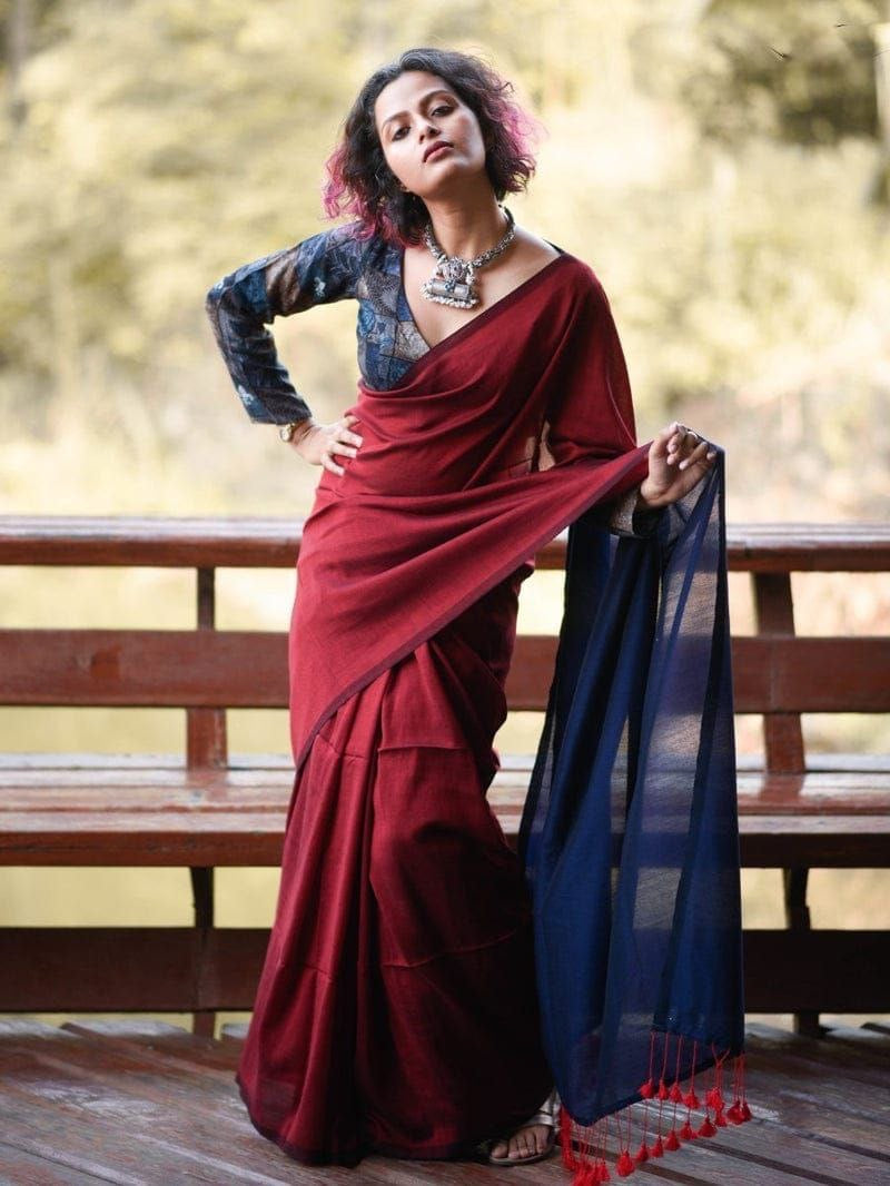 khadi cotton saree