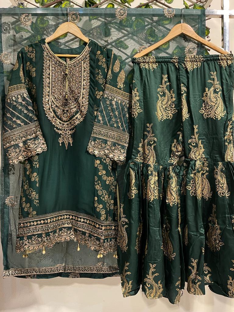 Ready made embroidery 3pcs