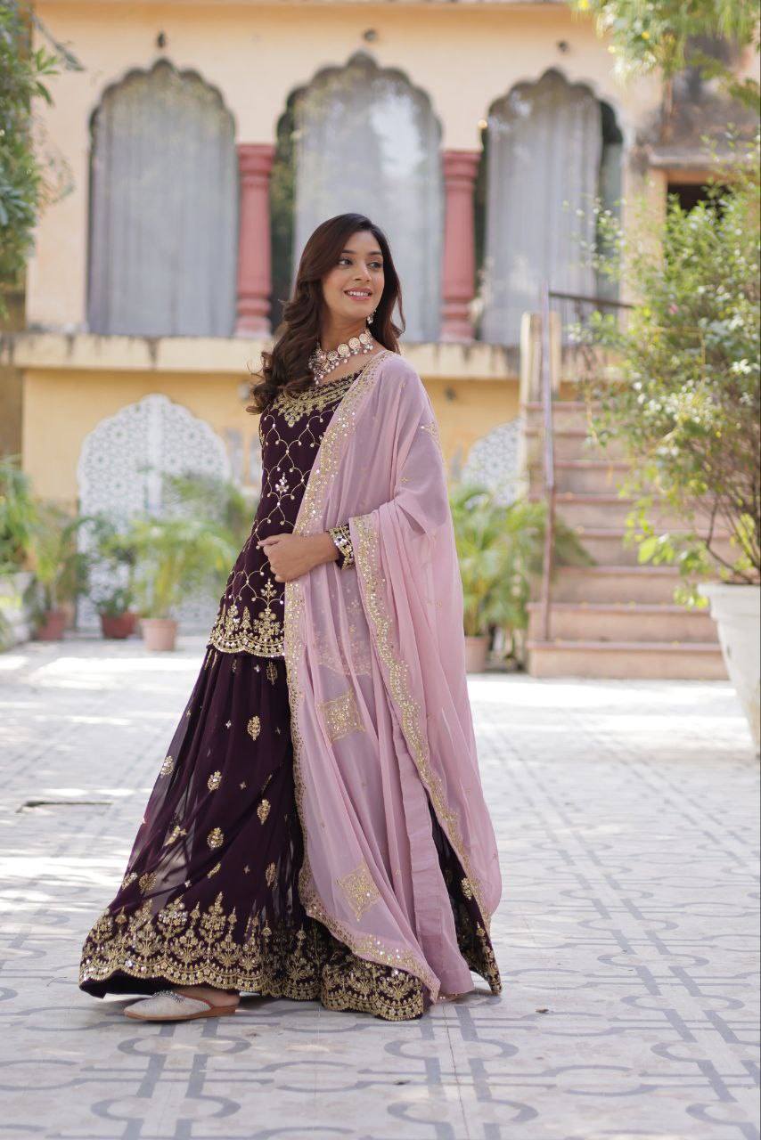 PREMIUM DESIGNER READYMADE KURTI-PLAZOO-DUPATTA COLLECTIONS