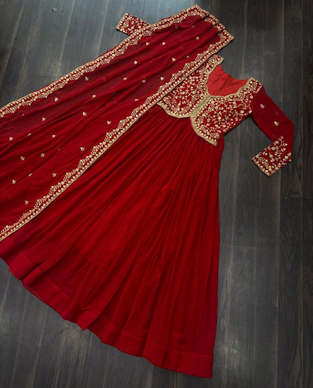 Faux Blooming gown with Sequince