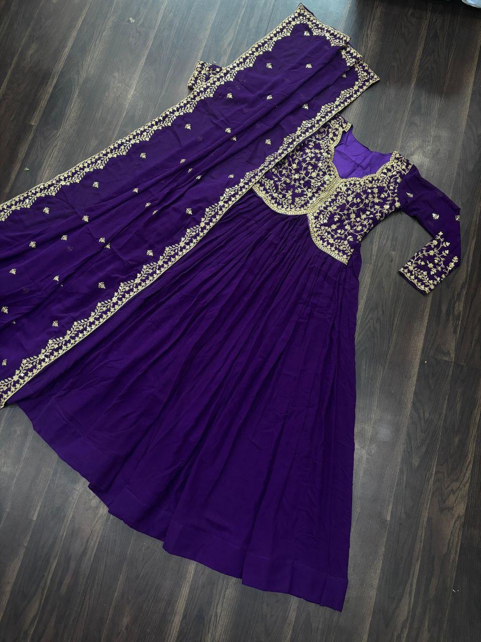 Faux Blooming gown with Sequince