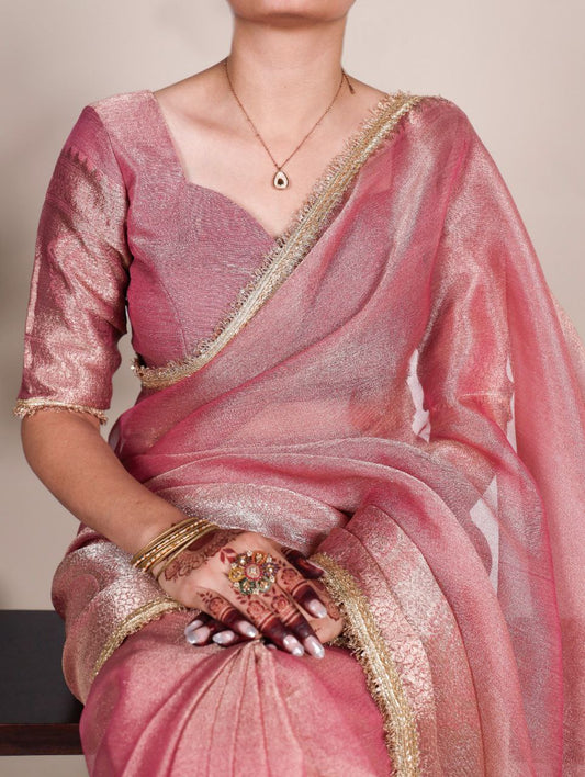 Shimmering in Zari and sequins