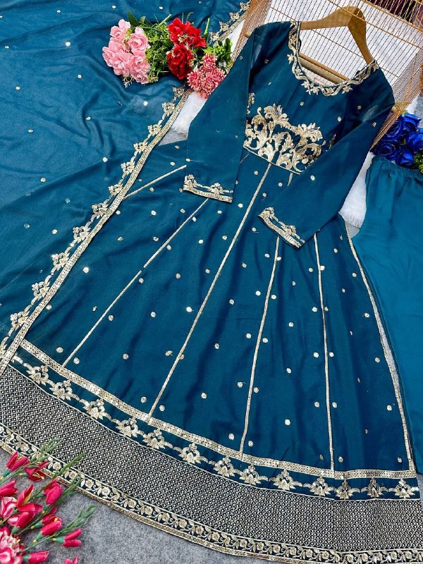 GOWN WITH PANT 9892