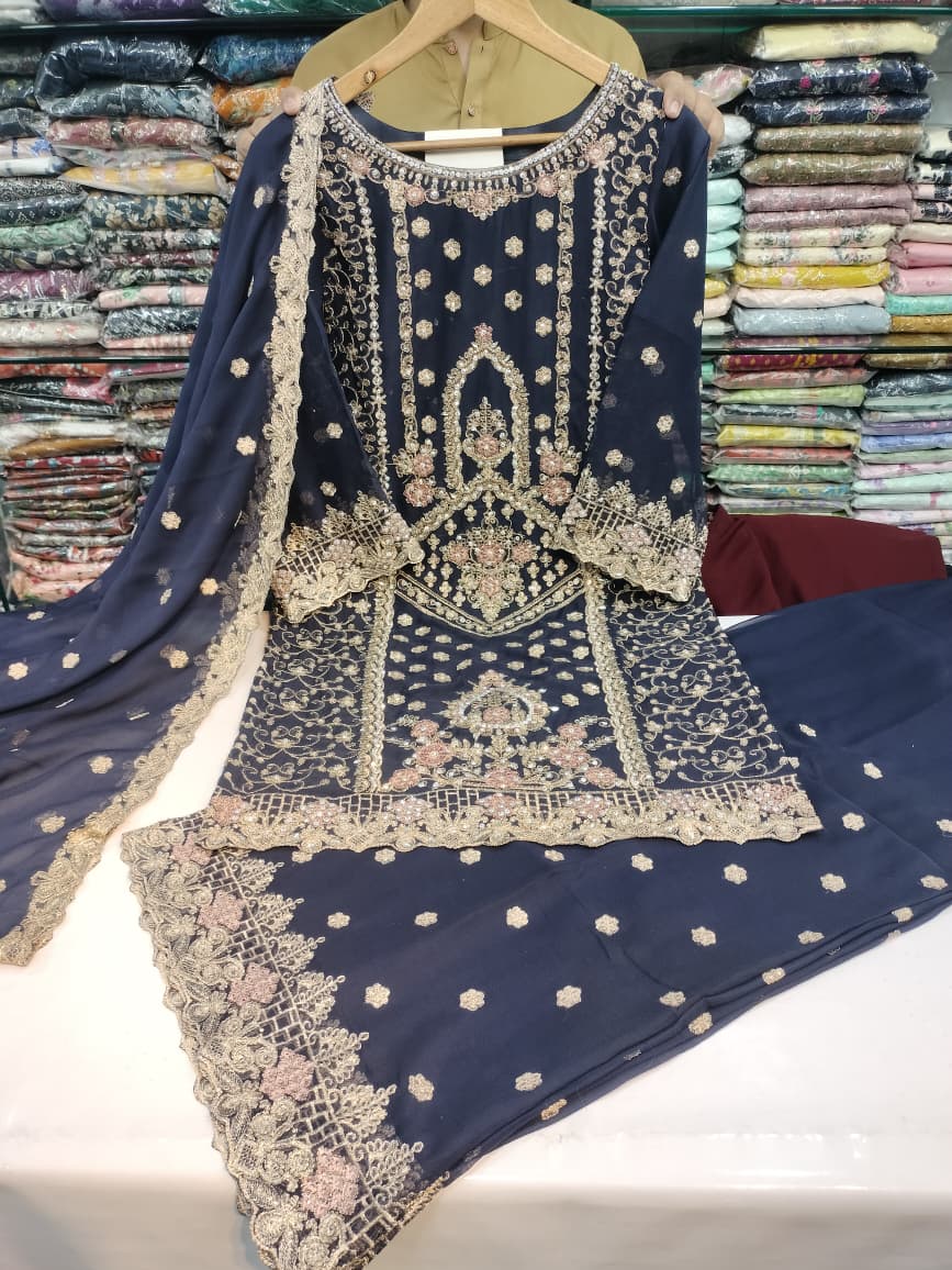 Fancy Handmade Pakistani 3pcs