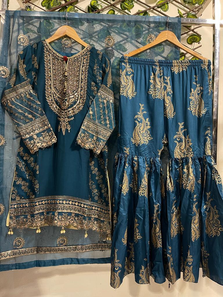Ready made embroidery 3pcs