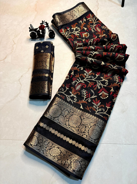 Premium flower super hit popular premium saree