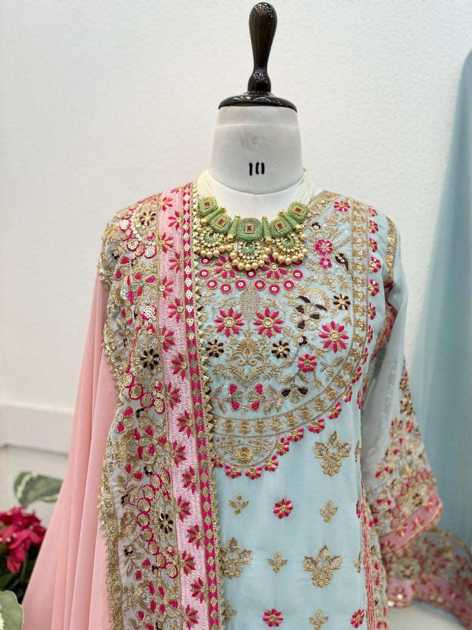 ZD-Series  Party Sharara Suit & Dupatta Set