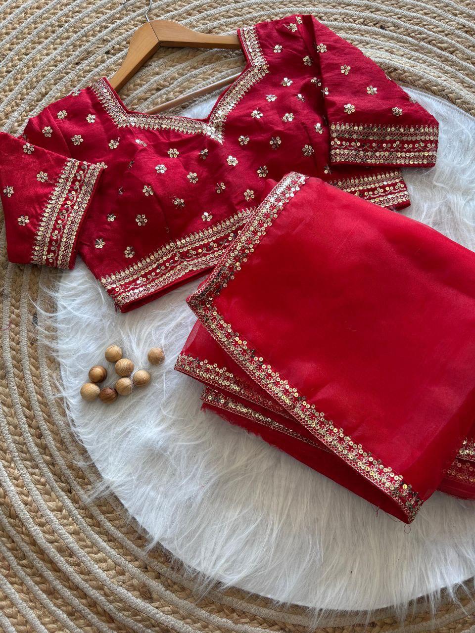 Organza silk Saree