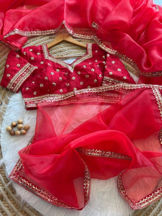 Organza silk Saree