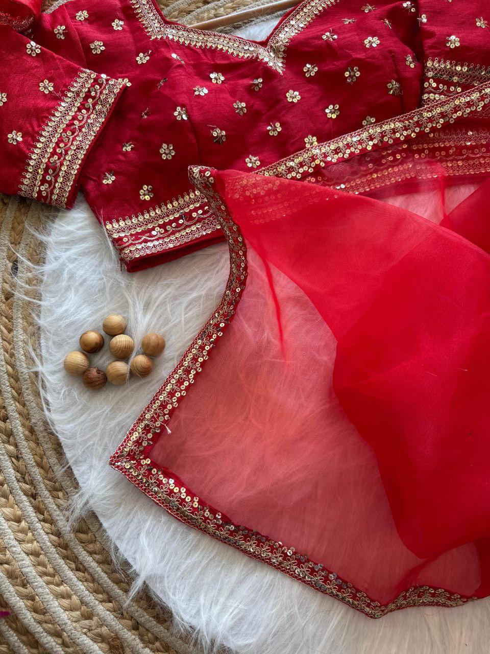 Organza silk Saree