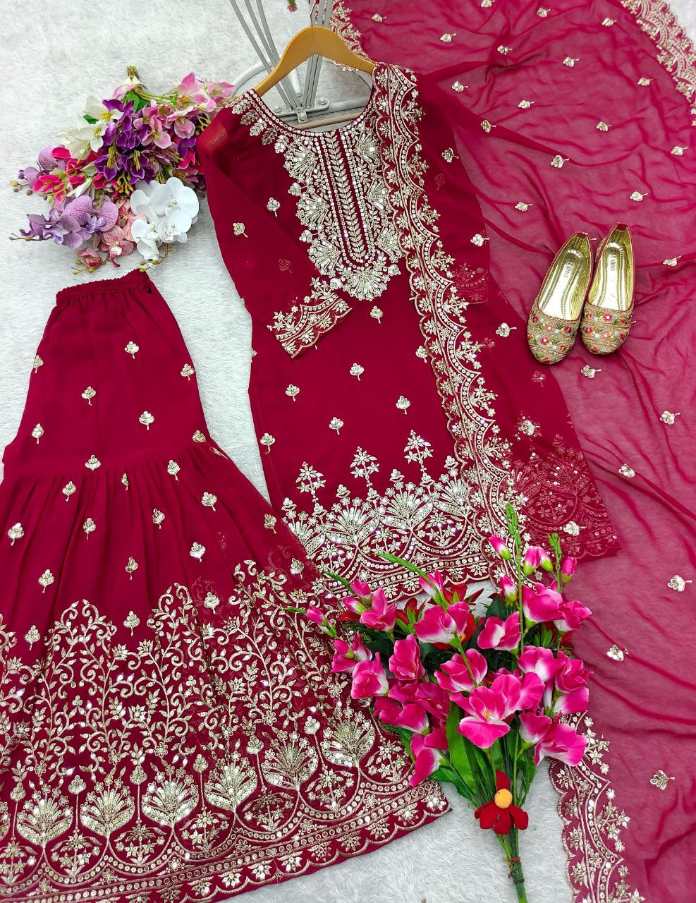 Top-Sarara and Dupatta Set